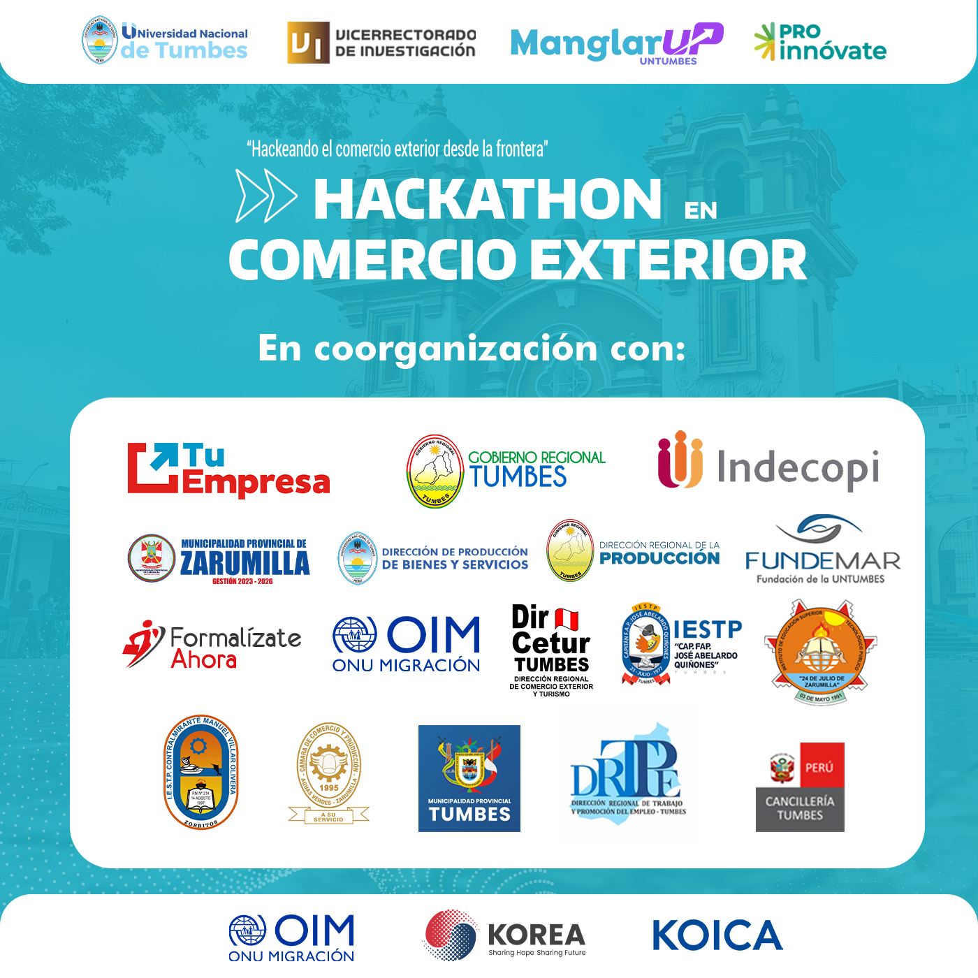 ¡Atención Innovadores! Hackathon de Comercio Exterior llega a Tumbes